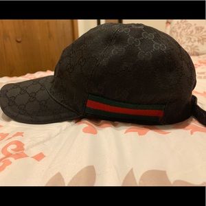 Gucci original Gg canvas baseball hat with web